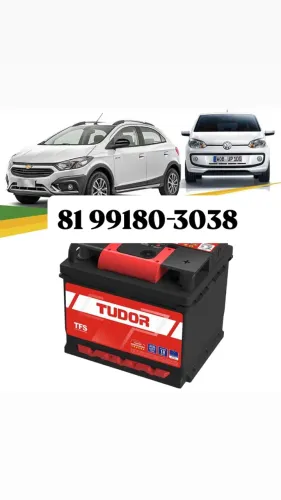 Bateria de carro tudor 60ah 289,99 12 meses frete grátis