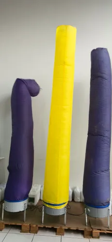 Birutas Com Canudo 3,80m Exaustor Bivolt Industrial Nylon Locação Festas Eventos Comercial