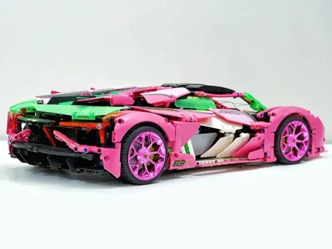 Blocos de Montar Lamborghini Terzo Millennio mod. 10256 c/ 3359 Peças Marca Kbox tipo Lego