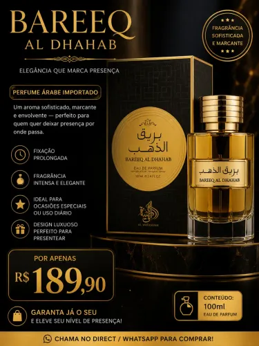 Perfume árabe BAREEQ AL DHAHAB