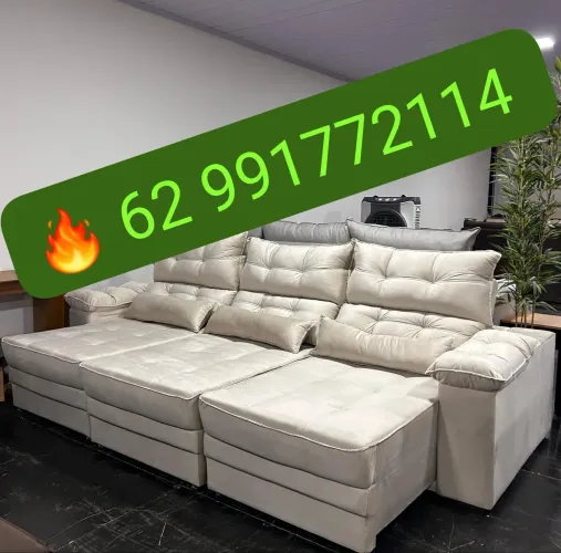 PROMOÇÃO Sofá Retrátil E Reclinável FRETE GRÁTIS 