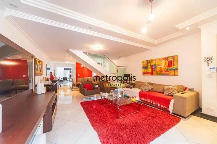 Sobrado com 3 dormitórios à venda, 235 m² por R$ 850.000,00 - Vila Scarpelli - Santo André