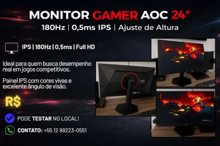 MONITOR GAMER BARATINHO