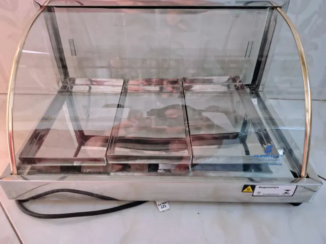 Estufa para salgados elétrica supritecs 54 cm 3 bandejas