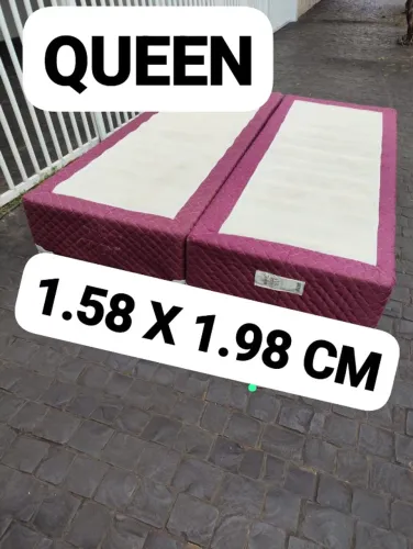 BASE QUEEN SIZE, SEMI-NOVA