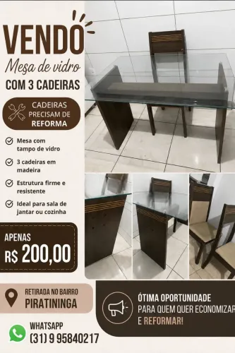 Mesa de vidro