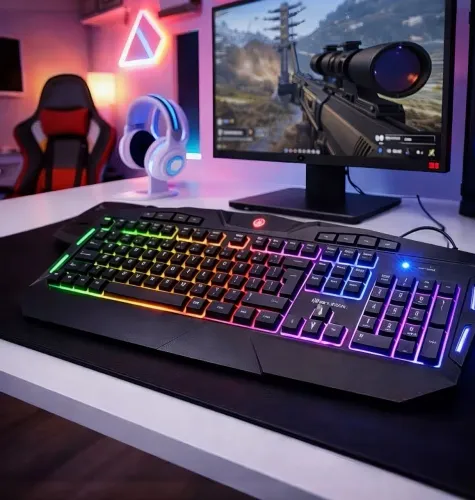 Teclado, Mouse e Mousepad gamer (Novo e Lacrado) 