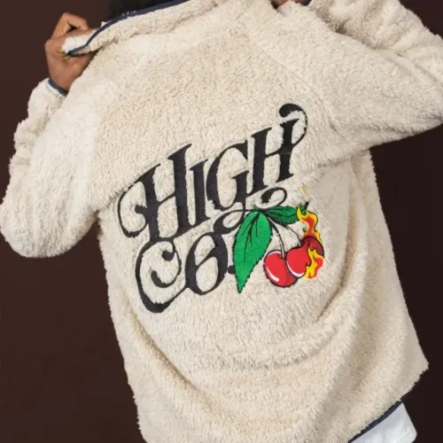 Jaqueta High Cherry Fleece Bege