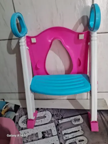 Escada infantil para sanitário e troninho menina 