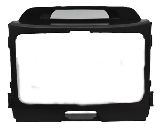 Moldura Radio Central Painel Sportage 2011 Original Preto