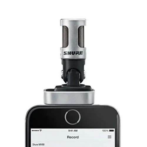 Microfone Shure Mv88 Lightning Para iPhone / iPad Semi Novo