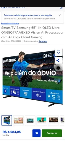 Smart tv Samsung Qled 65 lacrada