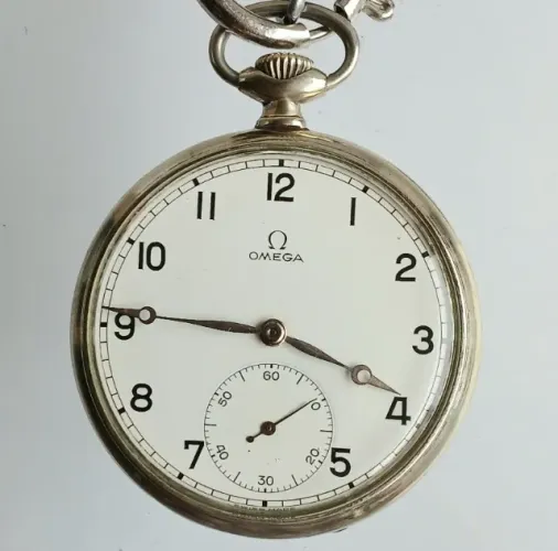 Relógio Omega de Bolso Swiss Made - Não é Roskopf Longines Zenith Tissot Movado Cyma Lanco