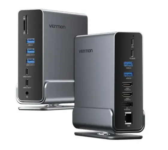 Estação De Acoplamento Vention Usb C 15 Em 1 Multifuncional
