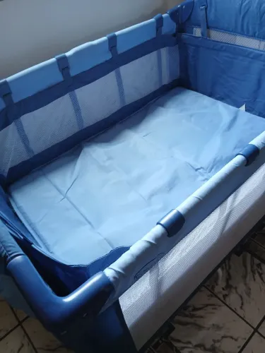 Kit Enxoval Bebê - Berço Portátil Burigotto Camping + Cadeira de Alimentação(Impecáveis)