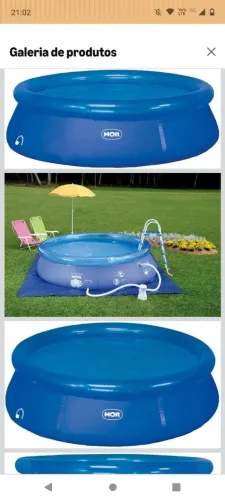 PISCINA MOR 4.600 LITROS USADA APENAS UMA VEZ