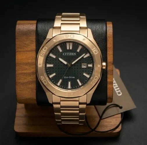 Relógio Citizen Sport Eco Drive Rose Gold Novo
