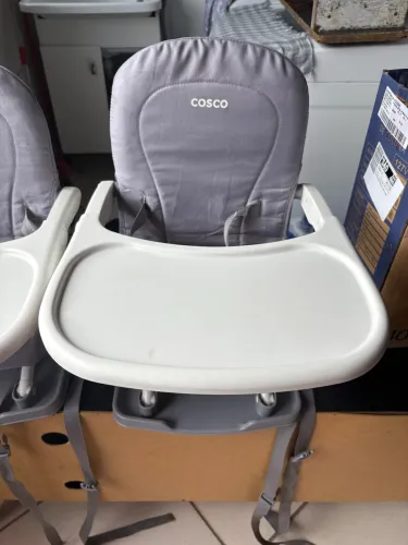 Cadeirinha de alimentação portátil cosco kids ajuste de altura 