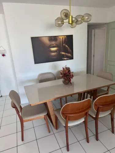 Mesa de 6 lugares luxo