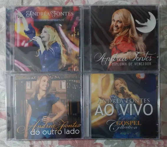 KIT COM 4 CDS EVANGÉLICOS - ANDRÉA FONTES