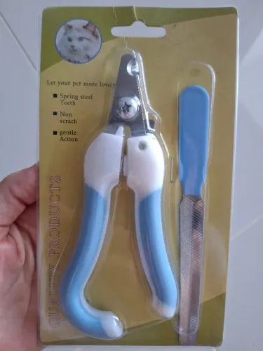 Kit Aparador de Unhas para Cães e Gatos + Lixa Pets