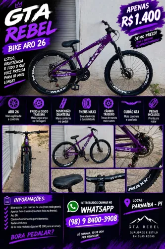 Vende-se bicicleta Gta rebel