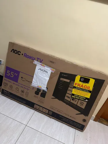 AOC Roku TV 55 polegadas LACRADA