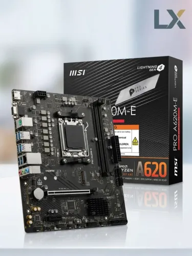 Placa-Mãe MSI PRO A620M-E AM5 (DDR5) - NOVA / LACRADA NA CAIXA