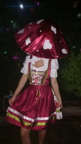 Fantasia de Cogumelo Feminina - Halloween e Festas