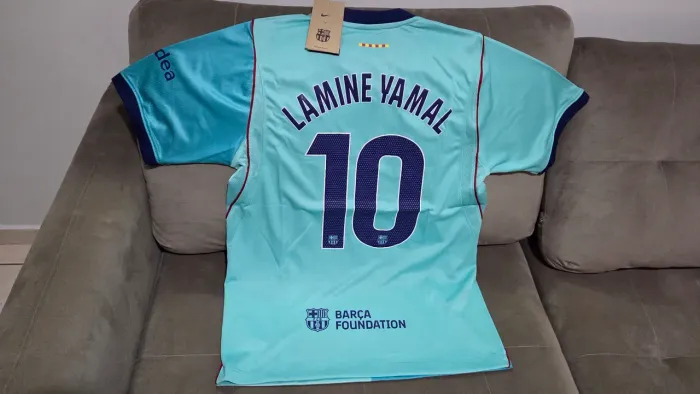 Camisa do Barcelona Azul 2026 - Lamine Yamal 10