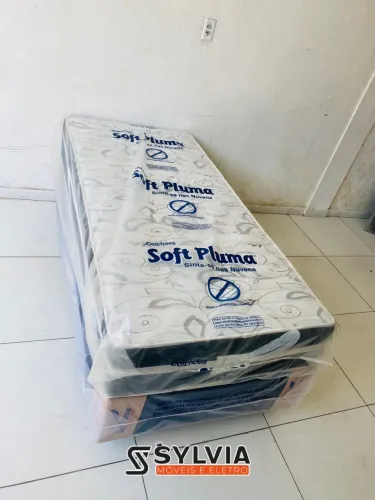 Cama box de solteiro com molas ensacadas