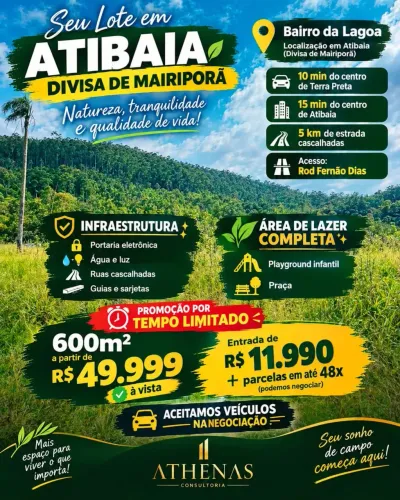 DESCUBRA SEU ESPAÇO EM ATIBAIA
