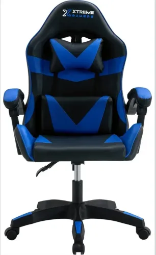 CADEIRA XTREME GAMERS MAXIMUM PRETA E AZUL 