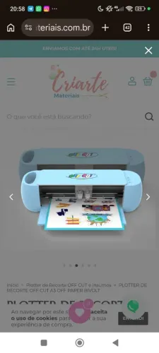 Máquina plotter recorte