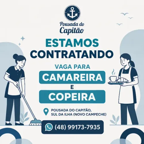 Vaga: Copeira e Camareira - Pousada do Capitão