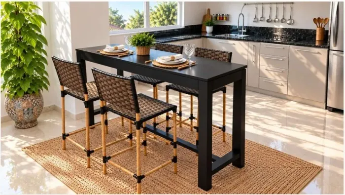 Mesa Alta Delluxe Wood. Alto Padrão: L120cm x P40cm X A90cm. Via WhatsApp 