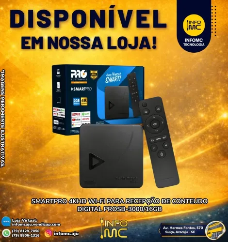 Smartpro 4khd wifi prosb-3000/16gb