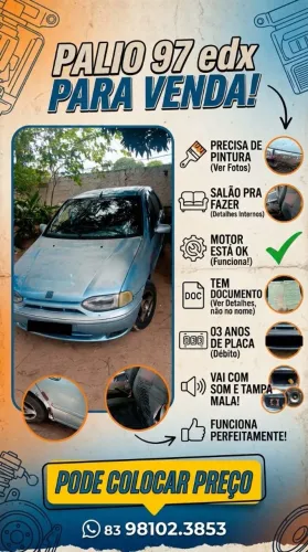 Fiat Palio EDX 1.0 MPI 2P 1997