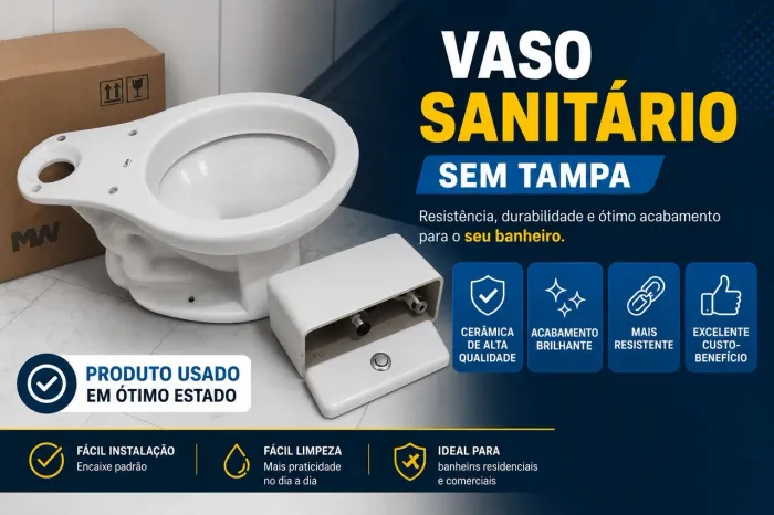 Vaso sanitário com caixa acoplado