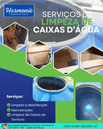 Limpeza de Caixa D'Água/Gordura/Residencial