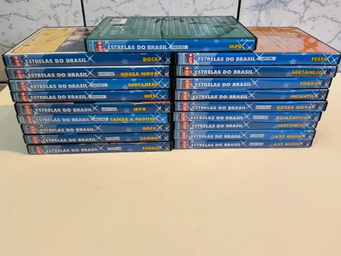 Coleção de DVDs Estrelas do Brasil - DSP( LOTE 19 UNIDAES ) USADO