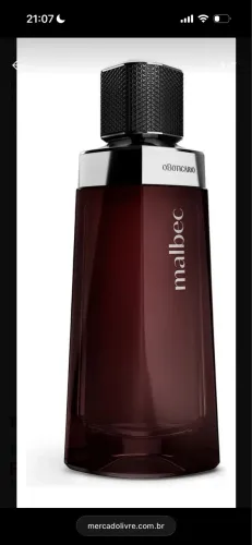 Perfume O Boticário Malbec Tradicional Amadeirado Deo Colônia 100ml