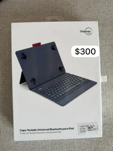 Capa Universal com Teclado - para iPad e Tablet
