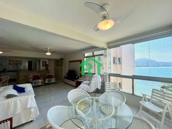 Apartamento Frente Mar, 3 dormitórios (2 suítes), 1 vaga, Lazer, Jardim Astúrias - Guarujá