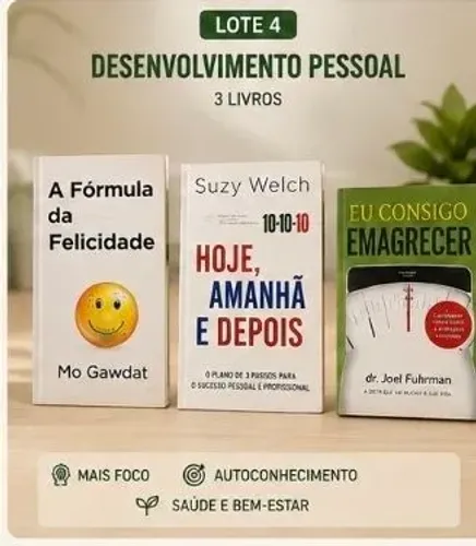 Lote 4 livros