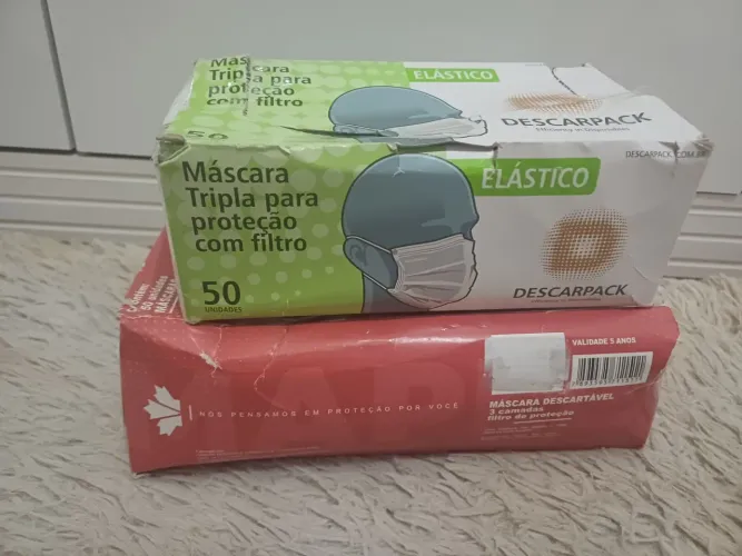 Máscara descartáveis
