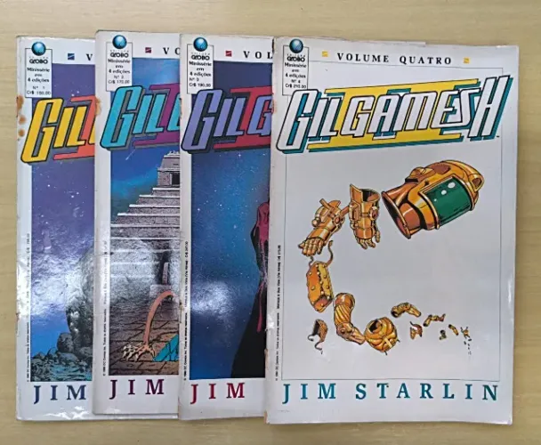 HQ GilGamesh Mini Série Completa 1990 Volumes 1 a 4 - EDITORA GLOBO