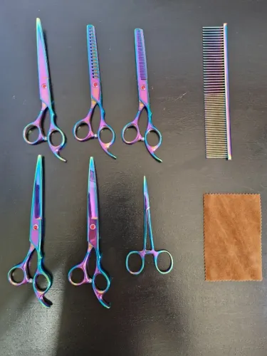  kit tesouras arco-írís