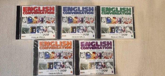 Coleção Completa com 5 CDs English Conversation