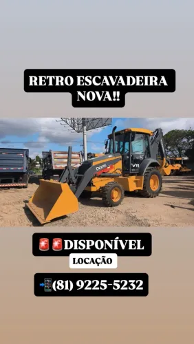 Locação de Retro Escavadeira 